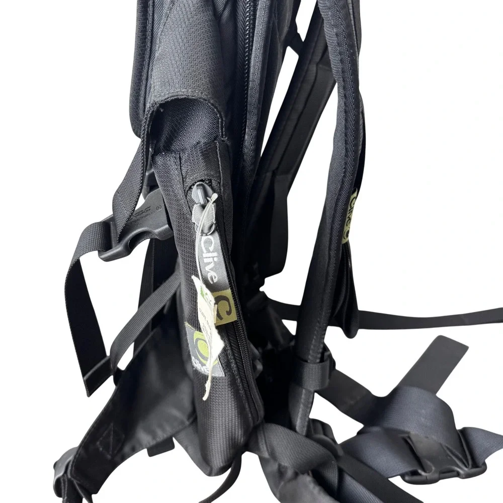 Clive Slim Pack Backpack Black Vintage REI Technical Daypack Bag 703-435-0012